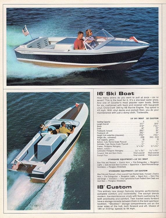 Chris Craft 1965 Cavalier Brochure