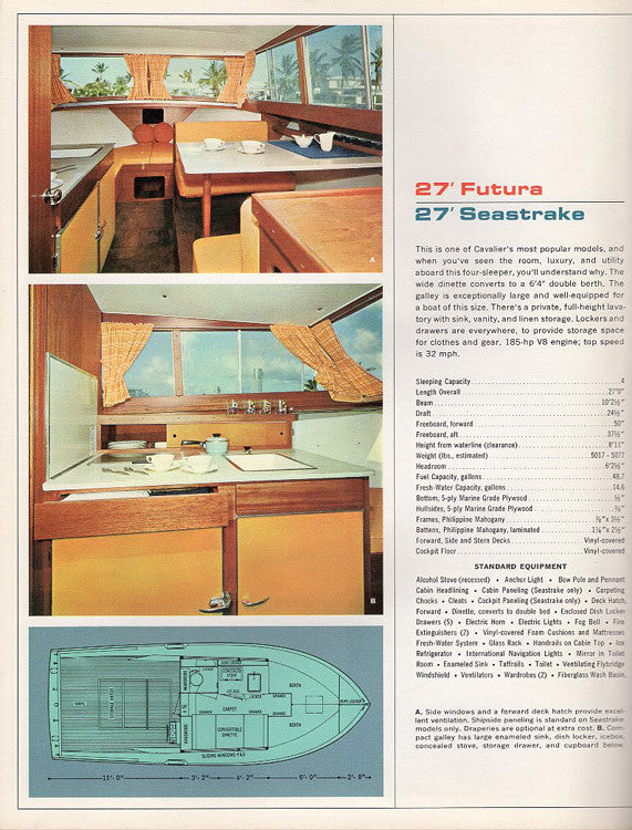 Chris Craft 1965 Cavalier Brochure