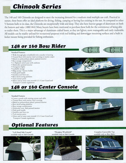 Harbercraft 1997 Chinook Brochure