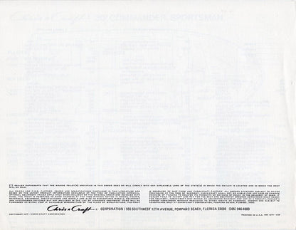 Chris Craft Commander 30 Sportsman Specification Brochure