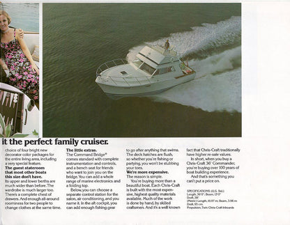 Chris Craft Commander 36 Brochure