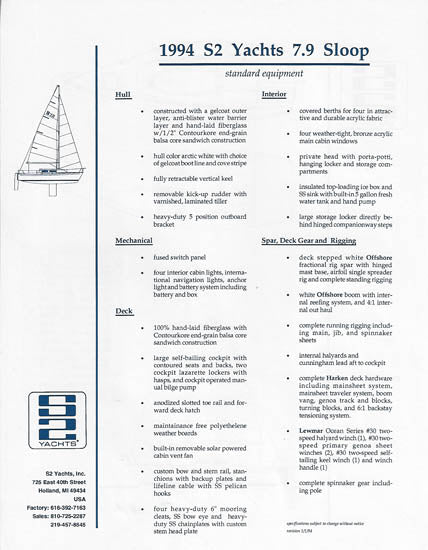 S2 7.9 Meter Brochure