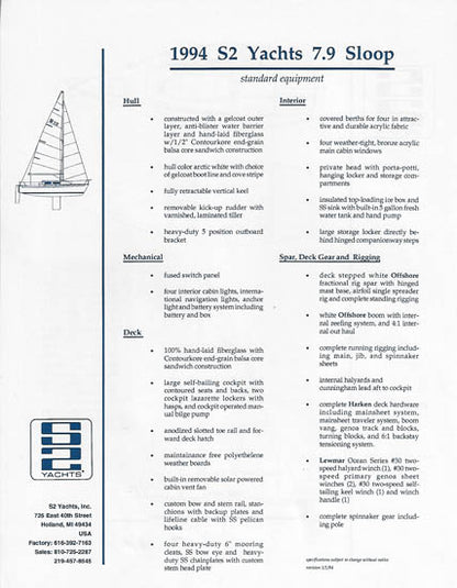 S2 7.9 Meter Brochure