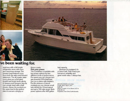 Chris Craft Corinthian 38 Brochure