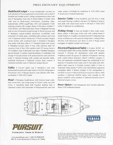 Pursuit 3070 Offshore Brochure