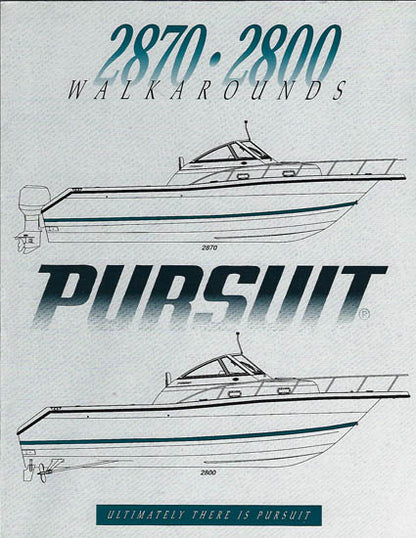 Pursuit 2800/2870 Walkaround Brochure