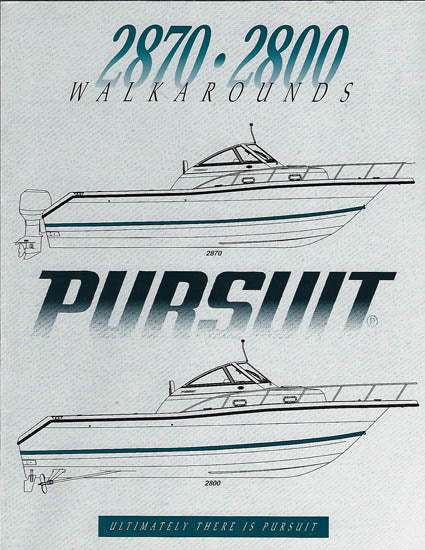 Pursuit 2800/2870 Walkaround Brochure