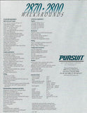 Pursuit 2800/2870 Walkaround Brochure