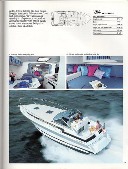 Chris Craft 1987 Cruisers Brochure