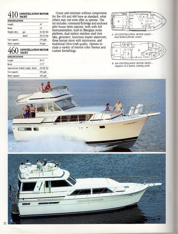 Chris Craft 1987 Cruisers Brochure
