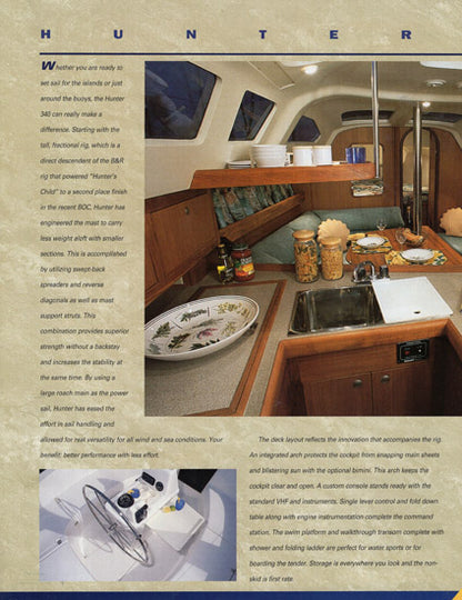 Hunter 340 Brochure