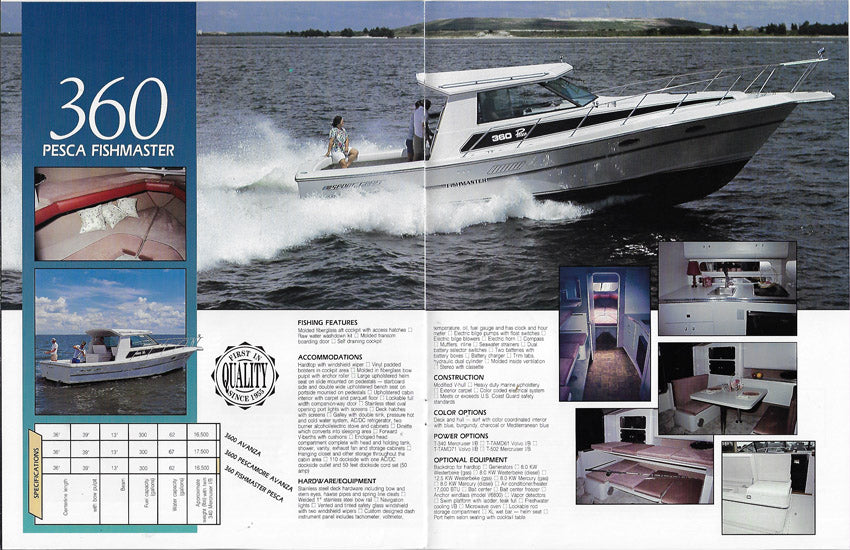 Sport Craft 36 Motor Yachts Brochure