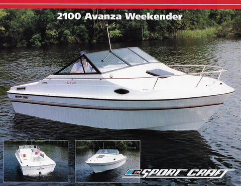 Sport Craft 2100 Avanza Weekender Brochure
