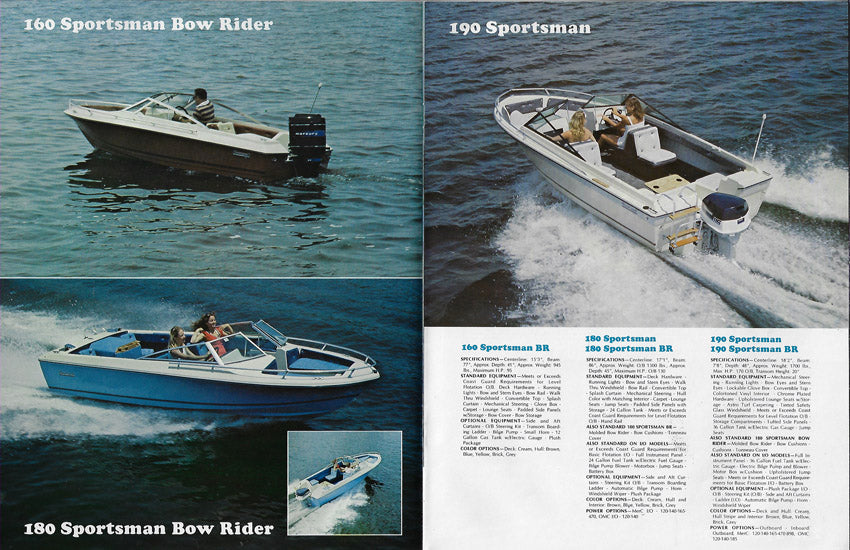 Sport Craft 1980s Brochure