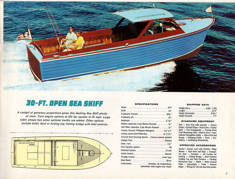 Chris Craft 1961 Sea Skiff Brochure