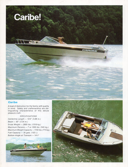 Caribe 1980s Brochure