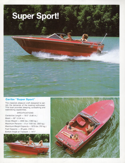 Caribe 1980s Brochure
