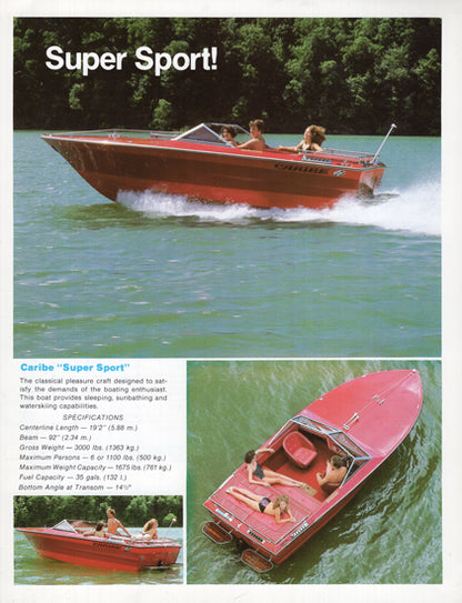 Caribe 1980s Brochure