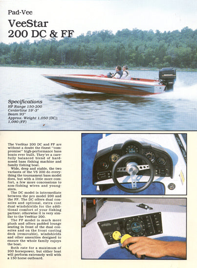 Hydra Sports 1986 Freshwater Brochure
