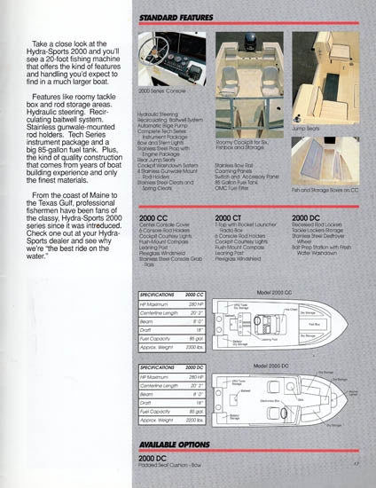 Hydra Sports 1991 Saltwater Brochure