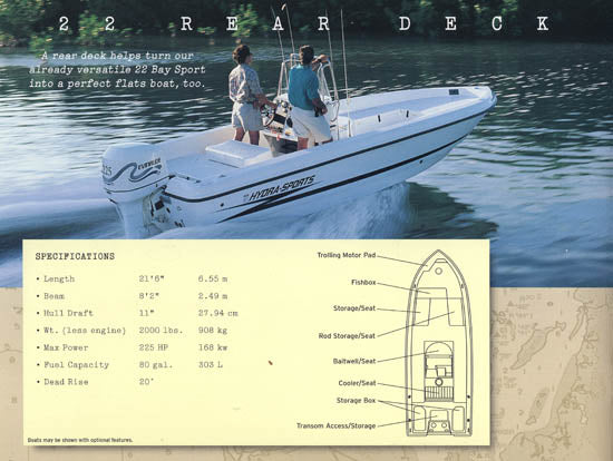 Hydra Sports 1999 Bay Sport Brochure