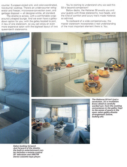 Hatteras 50 Convertible Brochure