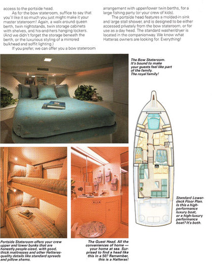 Hatteras 50 Convertible Brochure