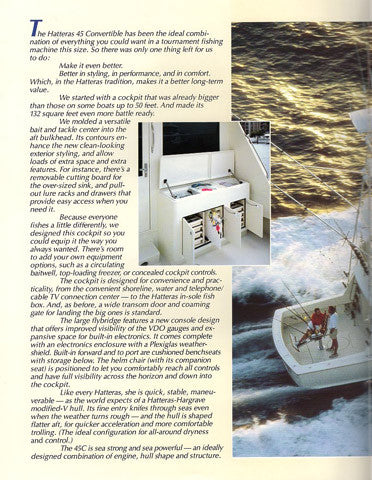 Hatteras 45 Convertible Brochure