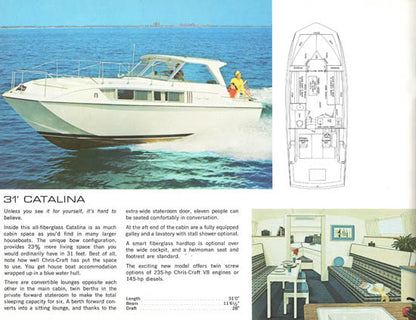 Chris Craft 1972 Catalina Brochure