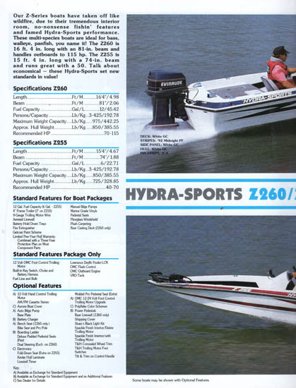 Hydra Sports 1994 Freshwater Brochure