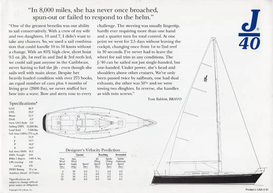J/40 Mark II Brochure