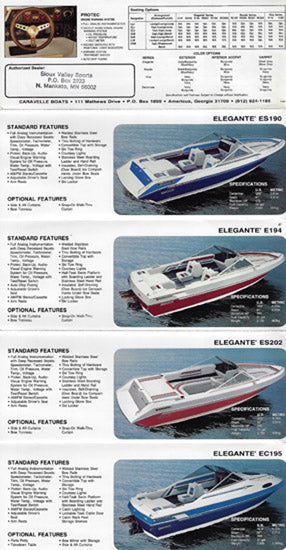 Caravelle 1988 Poster Brochure