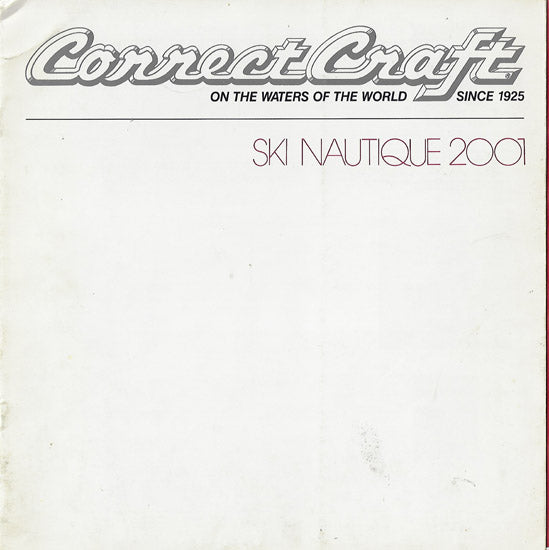 Correct Craft Ski Nautique 2001 Brochure