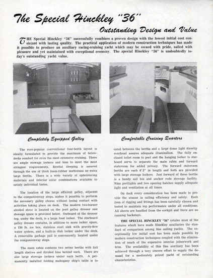 Hinckley 36 Brochure
