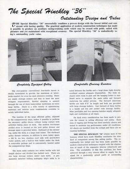 Hinckley 36 Brochure