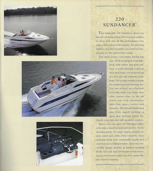 Sea Ray 1991 Sport Cruisers Brochure