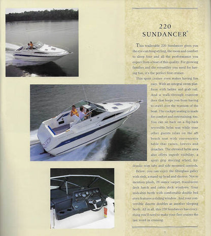 Sea Ray 1991 Sport Cruisers Brochure