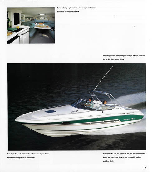Sea Ray 1992 Sport Cruisers Brochure