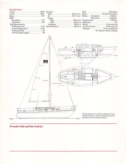 Mariner 28 Brochure