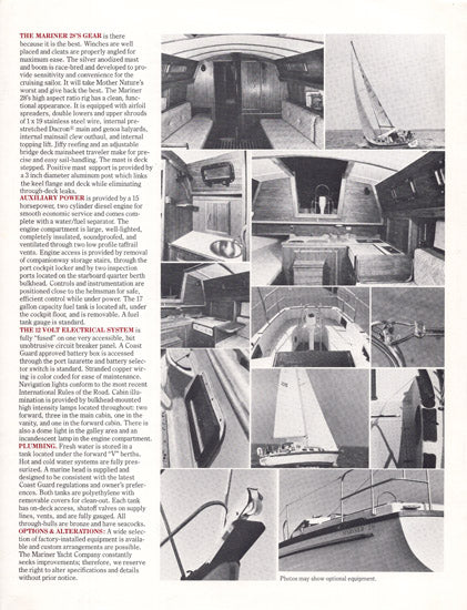 Mariner 28 Brochure