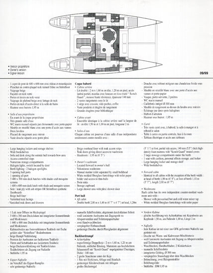Lagoon 570 Specification Brochure