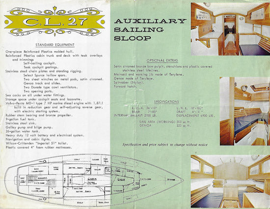 Cheoy Lee 27 Brochure
