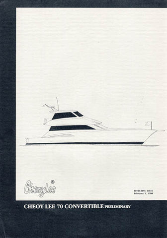 Cheoy Lee 70 Convertible Specification Brochure