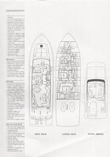 Cheoy Lee 81 Sport Yacht Specification Brochure