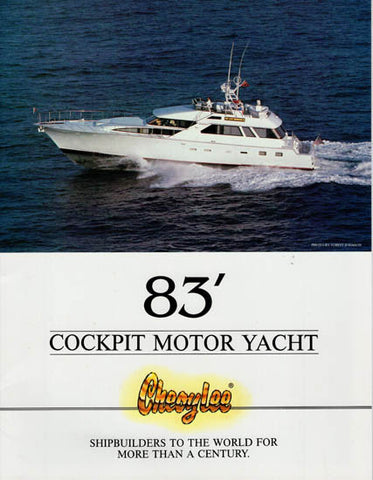 Cheoy Lee 83 Cockpit Motor Yacht Rochure