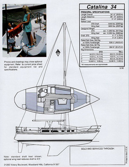 Catalina 34 Brochure