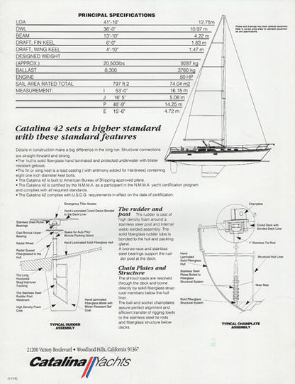 Catalina 42 Brochure