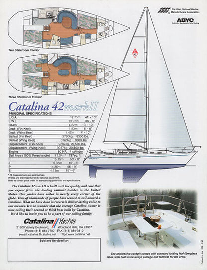 Catalina 42 Mark II Brochure