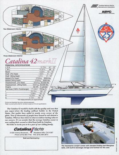 Catalina 42 Mark II Brochure
