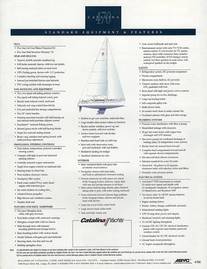 Catalina 470 Brochure